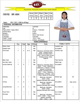 CKS152 SRI ASIH